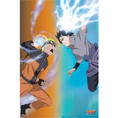 Naruto Shippuden vs. Sasuke multicolour Poster