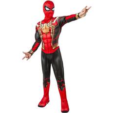 L, Red/Black/Gold Spider-Man Boys Deluxe Iron Spider Costume