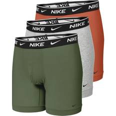 Green Men's Underwear Nike Everyday Stretch Brief Boxer Shorts 3 Pack Men - Multicoloured