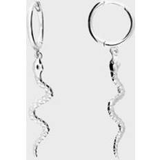 Adina Eden Snake Huggie Earrings