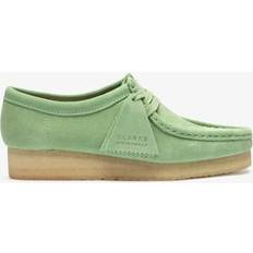 Green - Women Moccasins Clarks Wallabee Green