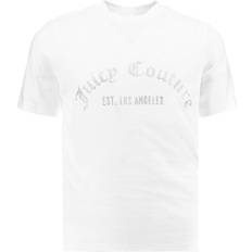 Juicy Couture T-shirts Juicy Couture Womens White Arched Diamante Noah T-Shirt