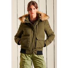 Superdry L - Softshell Jacket - Women Outerwear Superdry Everest Longline Bomber Jacket