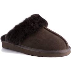 AUS WOOLI AUSTRALIA Sheepskin Sydney Slippers Chocolate