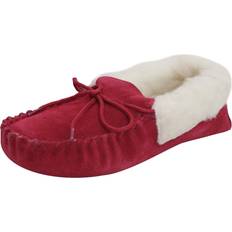 Multicoloured - Women Moccasins Eastern Counties Leather Soft Sole Wool Lined Moccasins Crimson