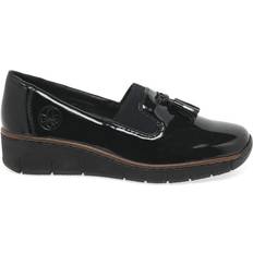 Rieker Low Shoes Rieker 'Gleam' Tassel Loafers Black