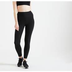 Domyos Decathlon High-Waisted Cardio Fitness Leggings Black