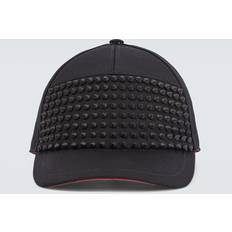 Christian Louboutin Enky Spikes cotton baseball cap black