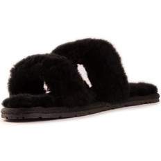 AUS WOOLI AUSTRALIA Sheepskin Ballart Sandals Black