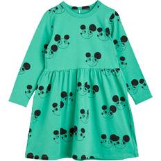 Mini Rodini Dresses Mini Rodini Girls Green Organic Cotton Ritzratz Dress 18-36 month