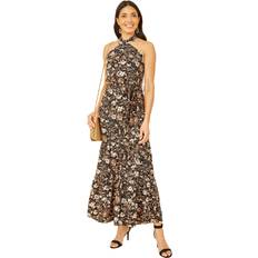 Black - Florals - Long Dresses Yumi Batik Floral Maxi Dress, Black