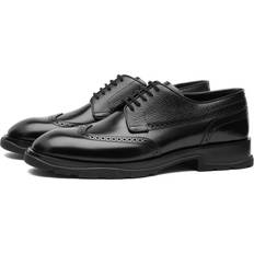 Alexander McQueen Men Low Shoes Alexander McQueen Men's Hybrid Sole Brogue Shoe Black Black