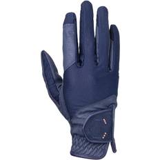 Coldstream Childrens/Kids Next Generation Blakelaw Diamante Riding Gloves Navy/Rose Gold