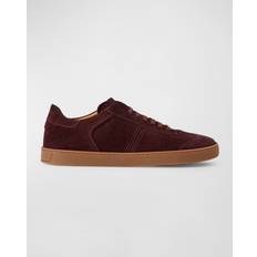 Bruno Magli Men's Low-Top Suede Sneakers BORDEAUX 10.5D