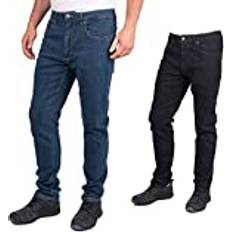 Iron Mountain Straight Leg Denim Jeans Mid Blue 42L