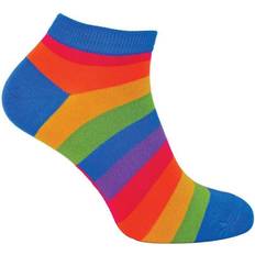 Clothing Mr Heron Mens Bamboo Rainbow Trainer Socks Multicolour