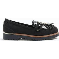 37 ½ Low Shoes River Island Wide Fit Embossed - Black