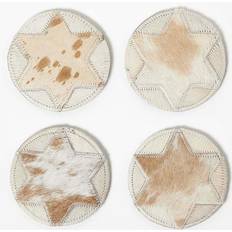 Homescapes Star Round Set of 4 Coaster