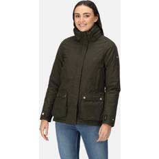 Clothing Regatta Womens Leighton Waterproof Breathable Coat Green