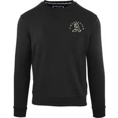 Clothing Aquascutum Embossed Logo Black Sweatshirt