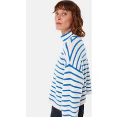 Clothing Whistles Womens Multi-coloured Striped Funnel-neck Knitted Jumper