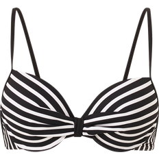 Esprit Stripe Bikini Top - Black