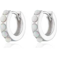 Adina Eden Opal Huggie Earrings