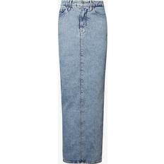 Good American Uniform Maxi Denim Skirt - Blue