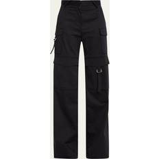 IRO Abeline Satin Cargo Pants BLACK FR 10 US