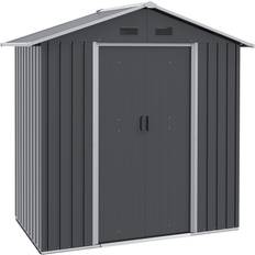 Grey Sheds OutSunny 6.5x3.5ft Metal Storage Shed with Double Doors (Building Area )