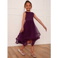 Chi Chi London Tulle Layered Midi Dress in Berry, Years