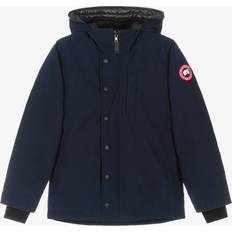 Canada Goose Navy Blue Down-Filled Logan Parka Jacket 10-12 year