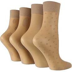 Pringle Pair Pack Pop Socks Nude One