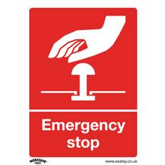 Worksafe Conditions Safety Sign Emergency Stop