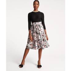 Frances Valentine Women's Barbara Poppy Satin Midi-Skirt neutral