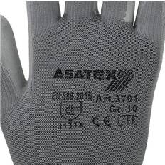 Asatex Feinstrick-Handschuh mit PU-Beschichtung, grau, Größe