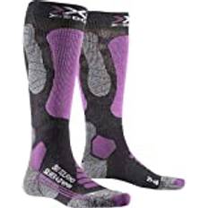 Clothing X-Socks Ski Touring Silver 4.0 Skisocken Damen Anthracite Melange Magnolia