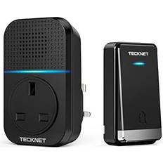 Tecknet Self-Powered Wireless Doorbell, Ip65 Waterproof, Plug-In, 400M Range, 60 Chimes