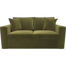 2 Pull Out Olive Green Sofa 165cm 2 Seater