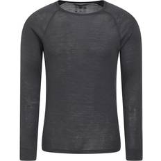 Clothing Mountain warehouse Mens Merino Wool Thermal Top Grey