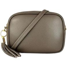 Apatchy London Latte Leather Crossbody Bag - Taupe