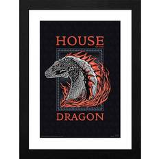 Red Posters GB Eye Game Of Thrones House Of The Dragon Red Dragon Poster