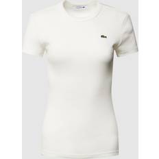 Lacoste Women T-shirts & Tank Tops Lacoste Women’s Slim Fit Organic Cotton T-shirt White