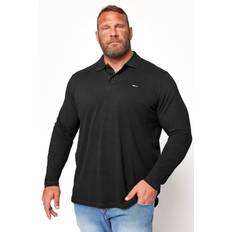 BadRhino Long Sleeve Polo Shirt Black