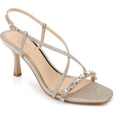 Jewel Badgley Mischka Women's Alexis Evening Sandals Gold Glitter Gold Glitter