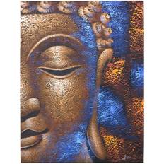 Ancient Wisdom Buddha Painting Copper Face