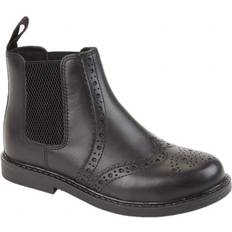 Roamers Leather Ankle Boots Black