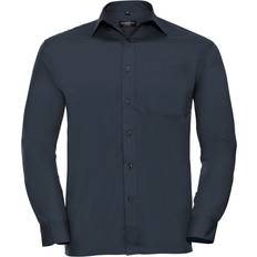 Clothing Russell Collection Long Sleeve Shirt Navy 17 in