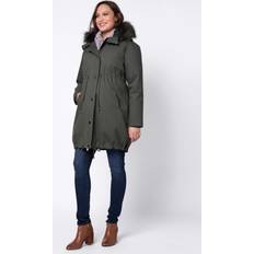 Seraphine Khaki Sub-Zero in Maternity Parka