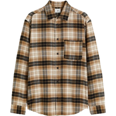 H&M Shirts H&M Men Beige Regular Fit Flannel shirt